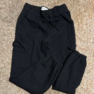 No Boundaries Black Cargo Joggers